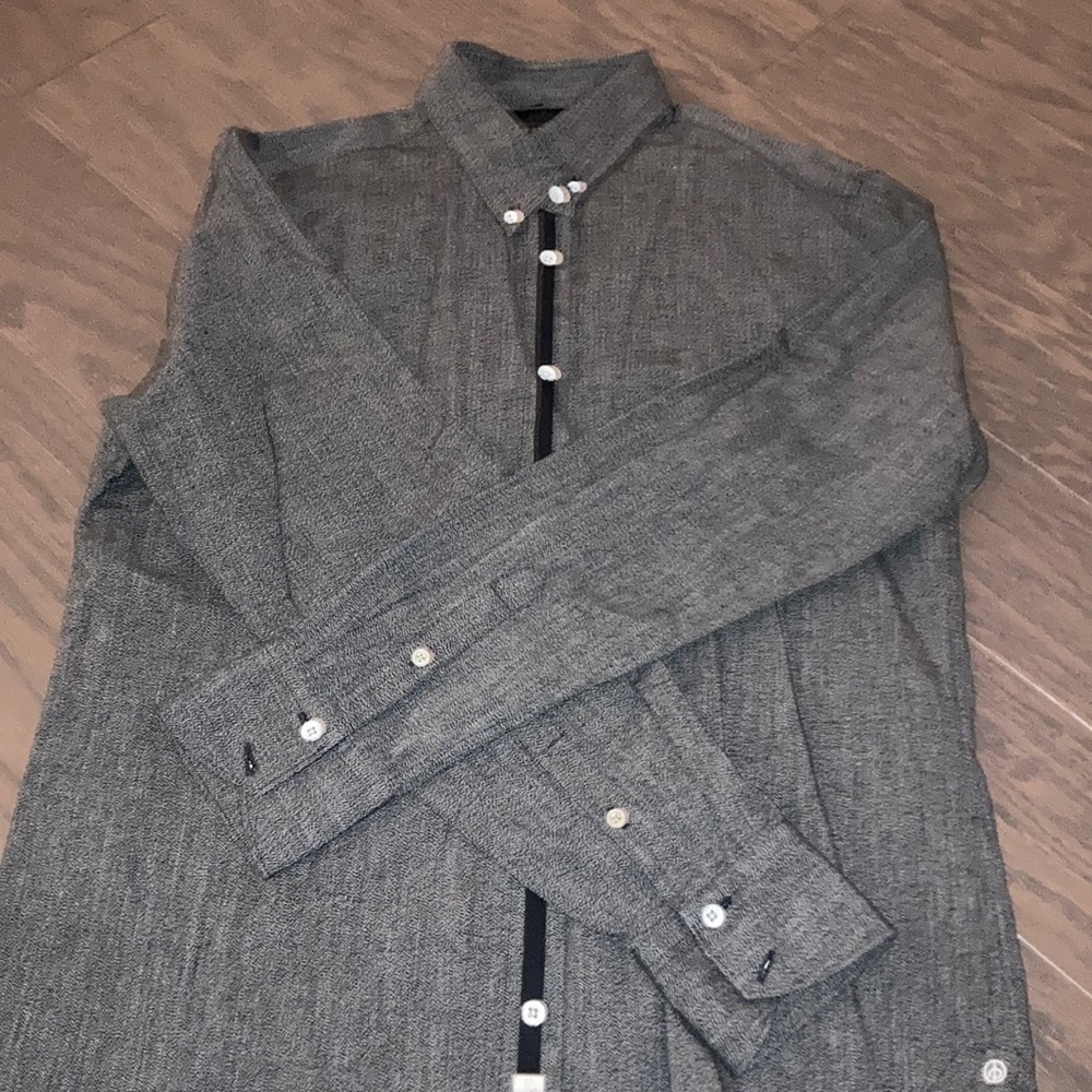 Grey rag and bone dress shirt